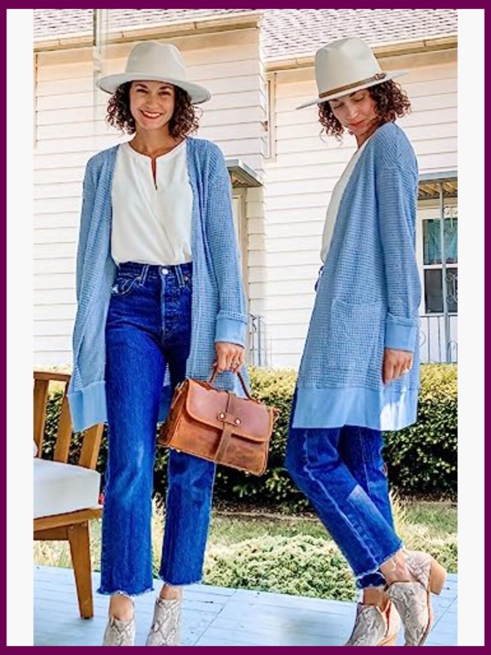 Lightweight Open Front Cardigan Sweater with Pockets - Picture 5 of 7